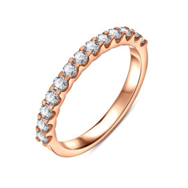 Briliantový prsteň z ružového zlata - Verity