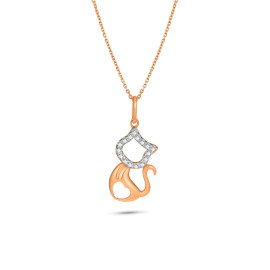 Diamantový náhrdelník z ružového zlata - Ludivine