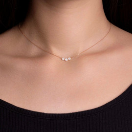 Diamantový náhrdelník z ružového zlata - Manon 