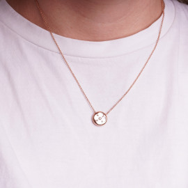 Diamantový náhrdelník z ružového zlata - Abigail