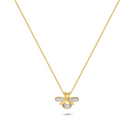 Diamantový náhrdelník zo žltého zlata - Stella