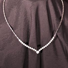Diamantový náhrdelník z bieleho zlata - Savannah
