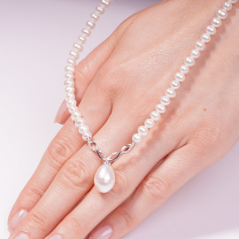 Diamantový perlový náhrdelník - Peyton