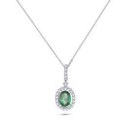 Diamantový náhrdelník z 18k bieleho zlata - Jade