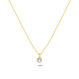 Diamantový náhrdelník zo žltého zlata - Sadie
