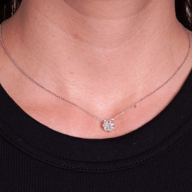 Diamantový náhrdelník z 18 - karátového bieleho zlata - Addison