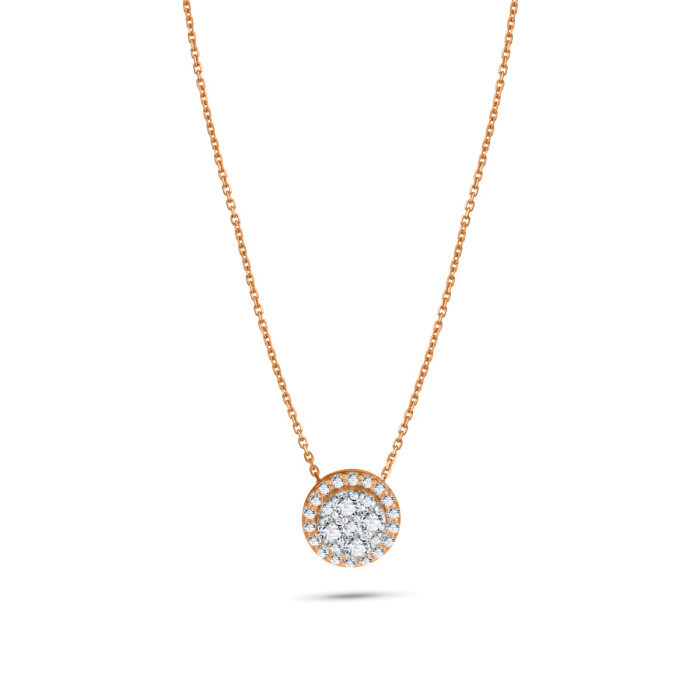 Diamantový náhrdelník z ružového zlata - Madeleine 