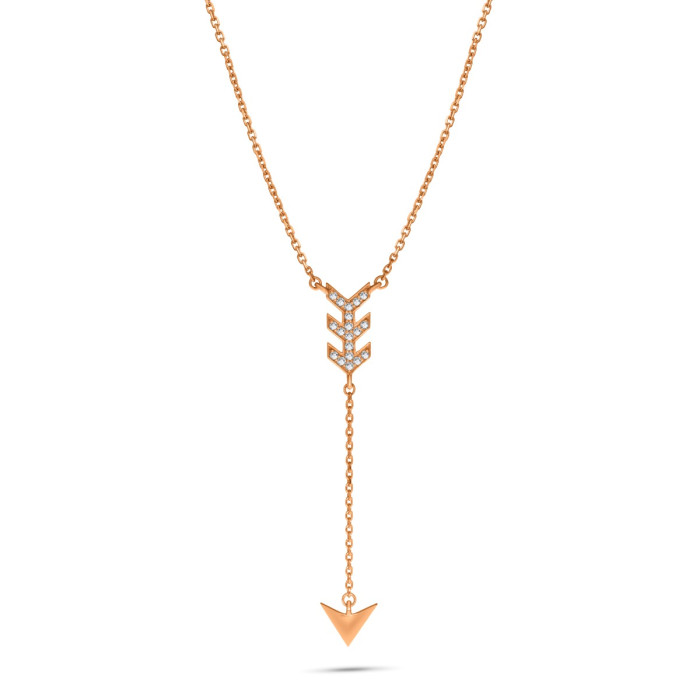 Diamantový náhrdelník z ružového zlata - Laurène