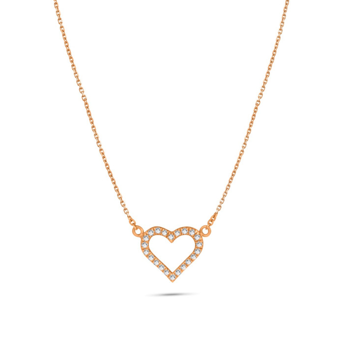Diamantový náhrdelník z ružového zlata - Laura 