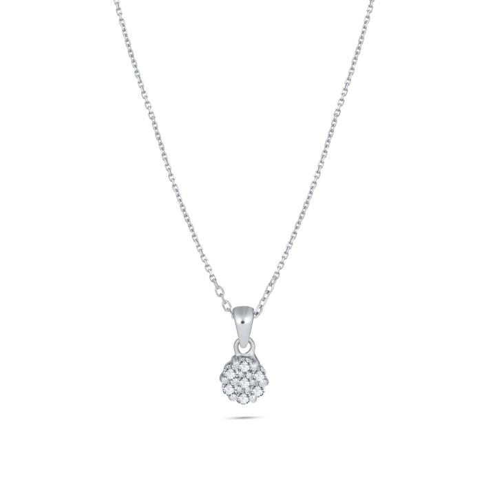Diamantový náhrdelník z bieleho zlata - Heloise