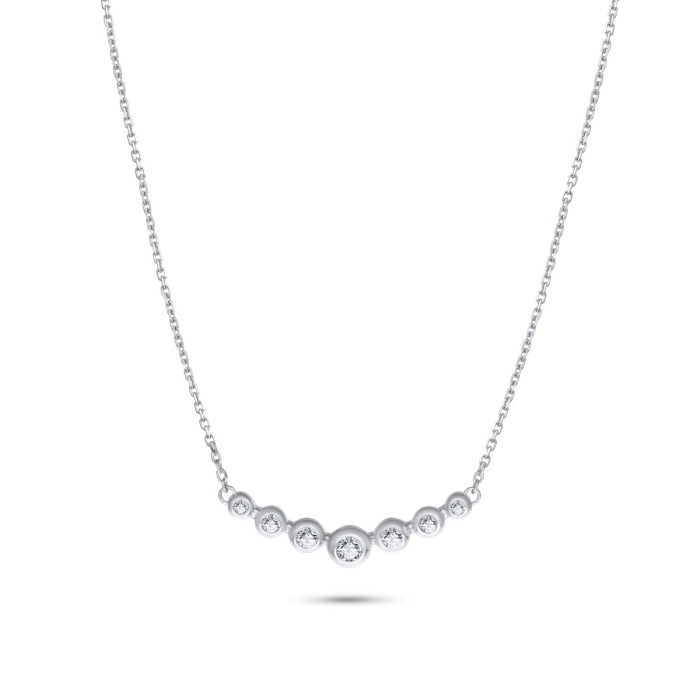Diamantový náhrdelník z bieleho zlata - Euphémie 
