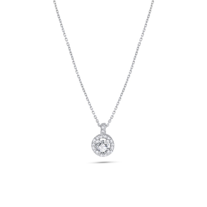 Diamantový náhrdelník z bieleho zlata - Florine