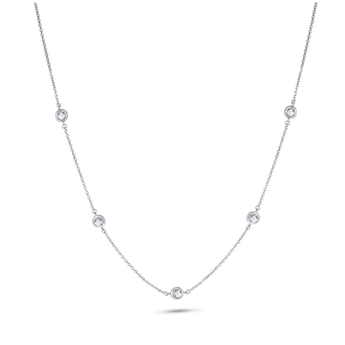 Diamantový náhrdelník z bieleho zlata - Émilie