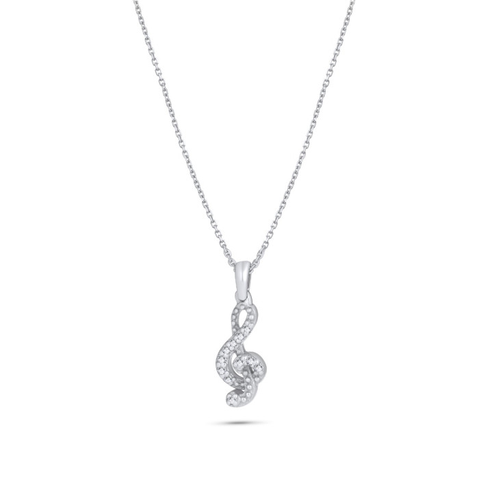 Diamantový náhrdelník z bieleho zlata - Jacinthe 