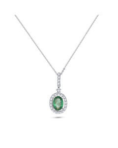 Diamantový náhrdelník z 18k bieleho zlata - Jade